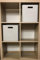 Kubus - Aufbewahrungsbox, Regalbox, 10kg Tragkraft, perfekt für Schreibtisch- und Medienzubehör, Kleidung, Hobby, Spielzeug, Werkzeug, für Kastenregale, Würfelform mit 30cm Kantenlänge, hellgrau