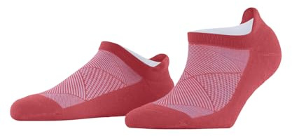 Burlington Damen Sneakersocken Athleisure W Sn weich atmungsaktiv schnelltrocknend kurz einfarbig 1 Paar, Rot Coral Red 8542, 35-38