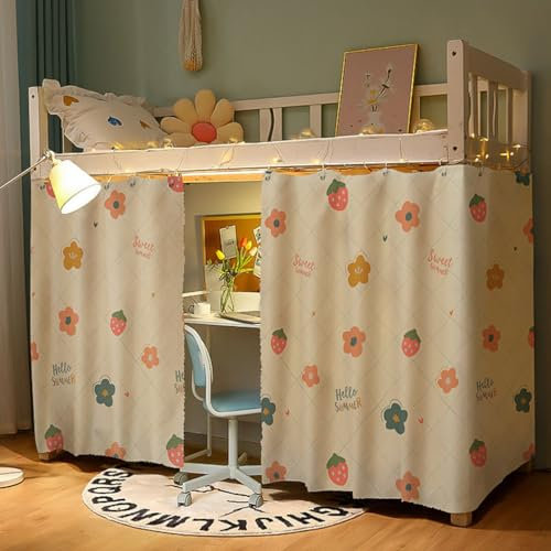 Studentenwohnheim Etagenbett Vorhänge Privatsphäre Bett Schatten Vorhang Netz Staubdicht Verdunkelung Tuch Betthimmel Bettvorhänge Atmungsaktiv Studenten Schlafsaal Zelt Lichtdicht Winddicht