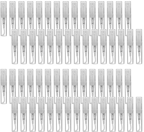 Luabue 60pcs Mini Atomizador de Perfume de 3 ml Rellenables Frasco de Perfume Botella de Spray Botellas de Pulverización Plástico Botella Vacía de Spray para Viajes Limpieza Perfume