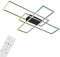 BRILONER - LED Deckenlampe mit Fernbedienung, Dimmbar, einstellbar von warmweiß bis kaltweiß, LED Lampe, Deckenleuchte, Wohnzimmerlampe, Schlafzimmerlampe, Küchenlampe, 104x71x9,5 cm, Schwarz