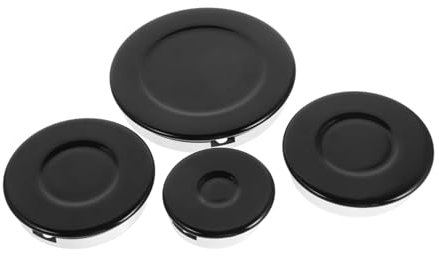 CAXUSD Gasherd-brennerabdeckungen Aus Aluminium Und Konkave Oberfläche Für Gasherde Und Kochfelder Schnelle Zündung Verbesserte Mehrfache