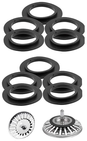 10 PCS Franke Sink Plug Rubber Seal O-Rings Washers Gasket Pop Up Basin Sink Waste Fitting for Basket Strainer 78 79 80 82 83mm Kitchen Drain Sealing Universal Replacement Accessories