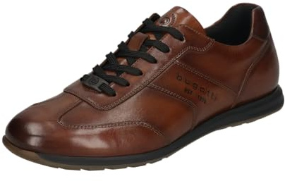 Bugatti 311A9Q144000-1000 Schnürhalbschuh Glattleder Herren in schwarz