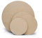 Panneaux Ronds en MDF, Disques en Bois Medium, Épaisseur 5mm, 3 Tailles Assorties, Beige (60 cm)