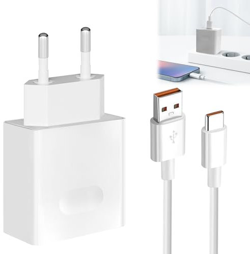 keyxer 66W Supercharge Chargeur Rapide Huawei Honor, 6A USB-C 1m Cable Included, pour Honor 90 Lite 200 Lite, Alimentation 66w pour Honor Magic 7 Lite 90 Lite 200 Lite 70 Lite X6B X8B Pad X8A X9