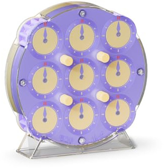 XMDCuber QY Toys Speed Magnetic Magic Clock Puzzle Purple - 3D Educational Brain Teaser for Kids & Adults