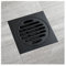 VNJUGF Desagües de suelo de 10 x 10 cm, de latón negro/cromado, for ducha, desodorante for baño, desagüe cuadrado, colador, rejilla de desagüe. wanglan(schwarz)