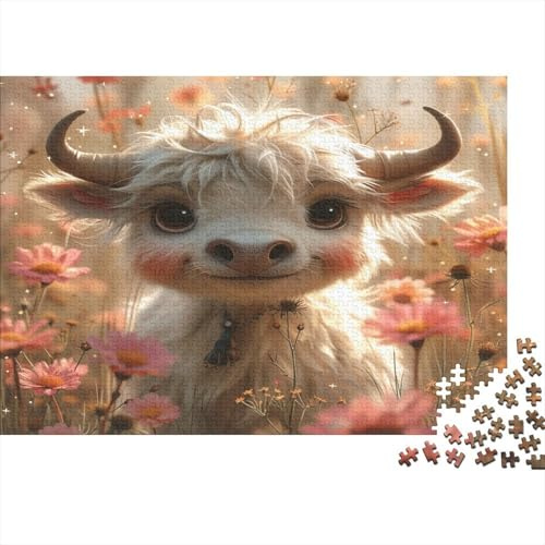 Cartoon-Tiere, Yak,52x38cm/1000pcs,DIY-Puzzle Für Erwachsene