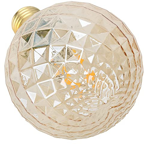 Aumotop Ampoule Décorative LED 220V, Haute luminosité, Lumière à Filament de Verre de Style Antique, pour Salon et Chambre à Coucher, 4W (Or)