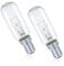 SPARES2GO E14 SES Long 40W Lamp Light Bulbs for Zanussi Oven Cooker Hood/Vent Extractor (Pack of 2)
