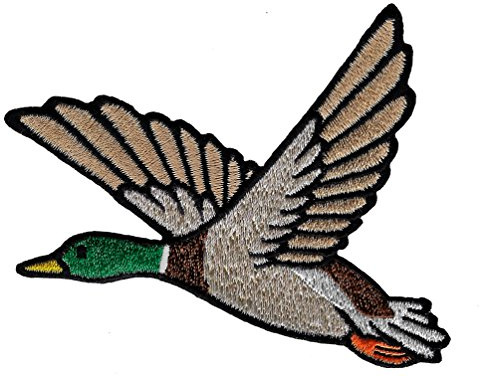 Mallard Duck Patch Embroidered Iron-On Applique Hunting Animal Souvenir