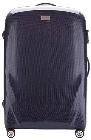 WITTCHEN PC Ultra Light Hartgepäck Reisekoffer Trolley Koffer Großer Koffer aus Polycarbonat Vier Lenkrollen TSA Kombinationsschloss Aluminium Teleskopgriff Größe L Dunkelblau