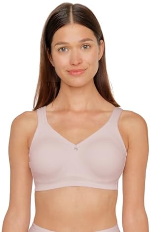 SUSA BH Damen ohne Bügel mit Soft-Touch-Unterbrustband - Capri 8107 - Gemoldete Cups mit Stützblenden & verstellbaren Träger - Glattes, leichtes Material - Bequemer T Shirt BH,