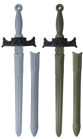 Lizzy Children's Plastic Toy Sword 62cm | Multicolour Knight Warrior Sword with Durable Reusable Design | Lightweight Fancy Dress Accessory for Costume Parties, Book Week, Role Play & Imaginative Play
