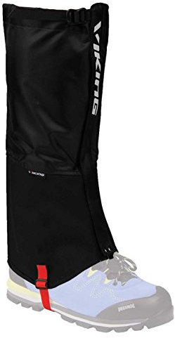 VIKING Gamaschen Damen und Herren wasserdicht Schneeschutz Regenschutz hoch - ideal für Outdoor und Trekking, sehr robust - 3723, 09 Schw, S