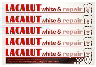 5x LACALUT white & repair Zahncreme 75 ml PZN: 04387912 Spezialzahncreme Zahnpasta