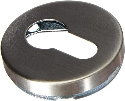 Bricard 667021 Paire de rosaces INOX Tempo pour Porte d'entrée