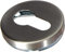 Bricard 667021 Paire de rosaces INOX Tempo pour Porte d'entrée