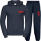 Kapuzen-Jogginganzug Navy, Feuerwehr ATEMSCHUTZ rot L