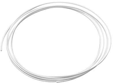 Othmro 1pc Heat Shrink Tubing, Ratio 2:1 Electric Insulation Tube, 1mm ID Heat Shrink Sleeving 2m Length Cable Protector (White)