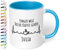 True Statements Tasse Finger weg Dieser Kaffee gehört Wunschname personalisiert - personalisierte Kaffeetasse mit Wunsch-Name - spülmaschinenfest - tolles Geschenk zu Weihnachten, für Büro - hellblau