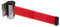 Flexibarrier Wandhalterung inkl. Absperrband (Economy) - 2.3m/4.5m (2.3m, Silber/Rot)
