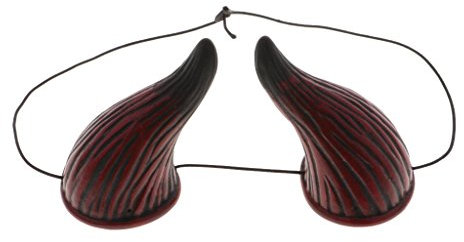 Inzopo Halloween Kostüm Ochse Stier Horn Elastisch Stirnband Teufel Halloween Unisex Fasching