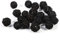 Ymiko Dekorative Kugeln, Deko Kugeln Schwarz, Rattankugeln Klein, Rattan Kugel für Kaninchen, Papagei, Vogelspielzeug(Schwarz)