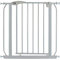 ib style Türschutzgitter Berrin 75-175 cm, Treppenschutzgitter für Babys,Ohne Bohren, Tür Schutzgitter, Haustiergitter, Grau, 75-85 cm