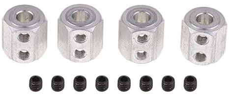 Sharplace 4 Stück RC Auto Rad Felge Sechskant Adapter Kupplung 08065 für 1/10 HSP 94188 94170