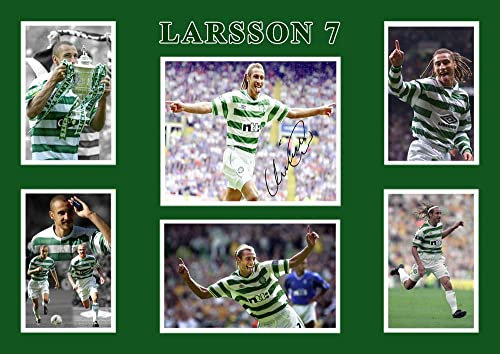 GENERIC Signed A4 Montage Photo Print - Pre Printed Signature CELTIC Football Autograph Gift, 8-1/4 x 11-3/4 in . 210 x 297 mm . 21.0 x 29.7 cm