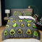 Bettwäsche 135x200 Avocado, Weiche Mikrofaser 3D Druck Karikatur Bettwäsche-Sets Kind Bettbezüge und 2 Kissenbezug 80x80 cm mit Reißverschluss