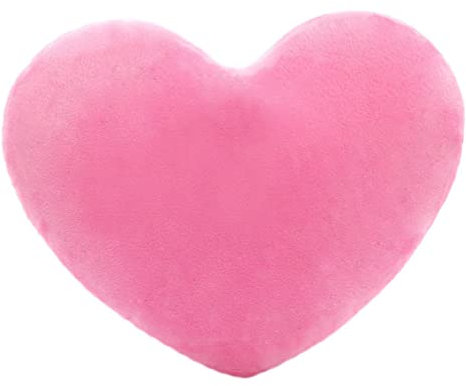 Liummrcy Cuscino per Il Cuore di Valentino, Cuscino Peluche, Cuscino Cardiaco di Valentino Cuscino a Cuore soffice Cuscino Decorativo ripieno 20x30 cm Rosa