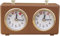 Schachuhr Timer, Schachuhren Analog Mechanischer Countdown Schachuhr Mechanisch, Analog Chess Clock, Professionelle Schachuhr, Internationaler Holz Wettbewerb Timer für Turnier Brettspiel (Khaki)