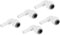PATIKIL 1/4 Acqua Tubo Stelo Gomito Connettore, 5pz 90 Grado Pressione Collegamento Acqua Linea Raccordo per RO Acqua Sistemi, Bianco