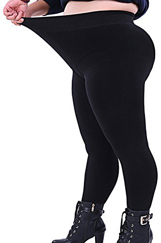 Seawhisper Leggings Große Größen Damen Leggins Blickdicht Schwarz Leggings 52 4XL 46 48 50 52 56 58