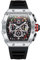 rorios Herren Tonneau Uhren Männer Analog Quarz Armbanduhren Multifunktional Chronograph Uhr Mode 50M wasserdichte Uhr mit Silikon Armband Silber schwarz
