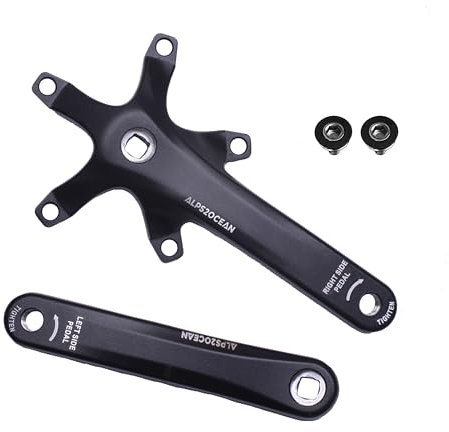 Alps2Ocean Pedivella universale per bicicletta, con foro quadrato, una coppia di pedivelle per bici da città, bici da strada, bici pieghevoli, mountain bike, bici da strada, bici da strada, bici