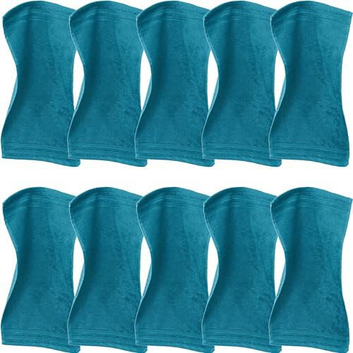 Erwin Müller Gästetuch Heidelberg 10er- Pack, 100% Baumwolle Petrol Größe 30x50 cm - weiche Qualität, saugstark und strapazierfähig - praktisch durch Schlaufe