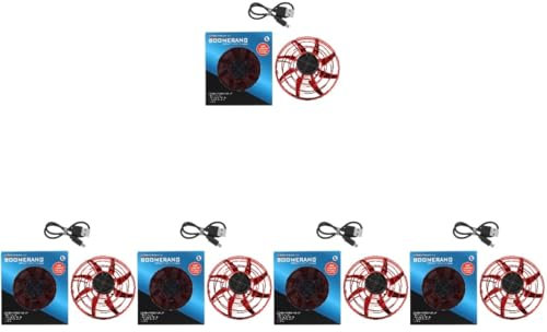 SAFIGLE 5 STK Fingerspitze Fliegende Untertasse Fliegendes Scheibenspielzeug Mini-drohne Fliegender Ball Handbetriebene Drohne Fliegende Drohne Gyroskop Beiläufig Flugzeug Plastik Rot Kind