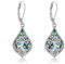 DAYLINLOVE Tree of Life Earrings 925 Sterling Silver Abalone Shell Tree of Life Dangle Drop Earrings Cletic Scottih Nordic Pagan Jewellery Gifts for Women Girls