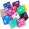 QMAY 12 Stück Polyedrisch Würfel Set, Tisch Spiel Würfel für Dungeons and Dragons DND RPG MTG, Zufällige Farbe (D8)