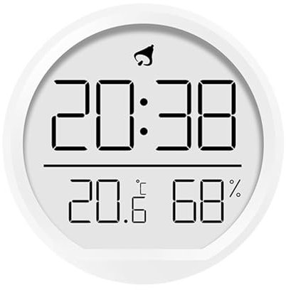 Generic Horloge Murale Numérique élégante 7,4 Cm à Piles pour La Cuisine Moderne, blanc