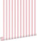 ESTAhome Tapete Streifen Rosa und Weiß 50 x 900 cm