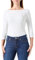 Tommy Hilfiger Women's Long Sleeve Slim Fit Boat Neck Top, White (Nos Ecru), XXS