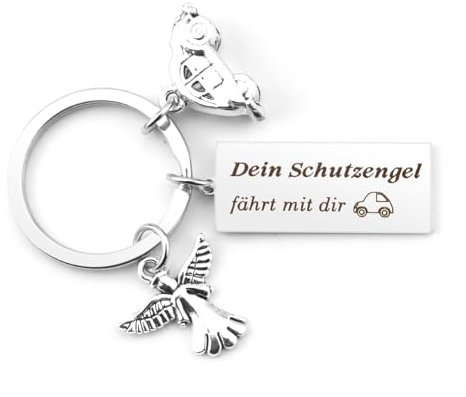 Diulinep Schutzengel Auto,Schutzengel Schlüsselanhänger,Herzensmensch Geschenk,Geschenke Für Freundinnen,Lkw Fahrer Geschenke,Schlüsselanhänger Engel,Führerschein Geschenk,Partner Geschenke Für Ihn