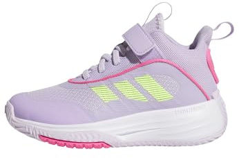 Adidas Mixte Enfant OWNTHEGAME 3.0 Shoes, Ice Lavender/Lucid Lemon/Powder Plum, 33 1/2 EU