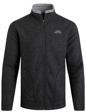 Weird Fish Shires Full Zip Grid Fleece Washed Black Size 2XL. (Jumper/Sweater/Fleece)