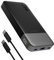 JUOVI Power Bank 10000 mAh, 25 W, ricarica rapida, piccolo caricatore portatile con PD 3.0 e QC 4.0, caricatore USB C a doppia uscita, compatibile con iPhone 16 15, Samsung (Nero)